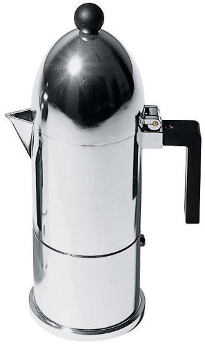 La Cupola Espresso Maker by Aldo Rossi Size: 1 Cup, Handle Color: Black, Finish: Black