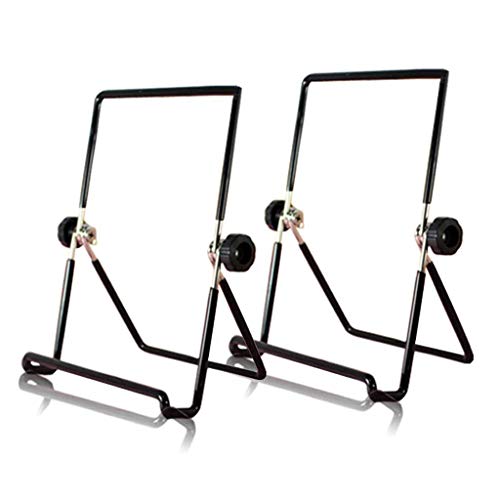 2 Pcs Multi Purpose Bookstand, Kicpot Holders Three Wire Display Stand For Books, Cookbook,Ipad, Tablet,Music (Iron) #TOP26