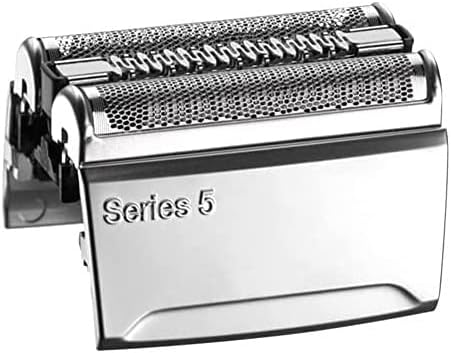 POI Braun Series 5 52S Shaver Replacement Foil and Trimmer Head Cassette with Ultra Active Lift Middle Trimmer and Crosshair Design Foil, Silver