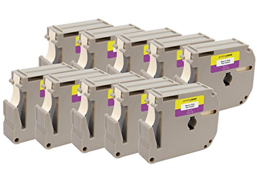 Wygaszacz druku 10 x M K221 MK221 M-221 czarny na białym 9 mm x 8 m Kompatybilne etykiety taśmy do Brother P-Touch PT-45 PT-55 PT-65 PT-70 PT-75 PT-80 PT-85 PT-90 PT-M95 PT-100 PT-10 PT-BB4 etykiet