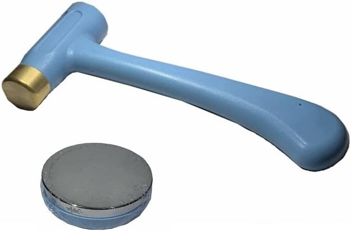Metal Stamping Hammer for Letter Number Metal Stamps Jewelry Stamping Bench Silver Gold Beating Tools Knocking Stencil Workbench - (Color: hammer bench set)