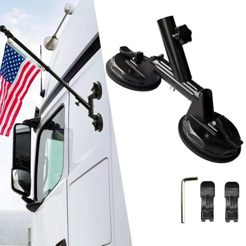 Quick Flag Mount Suction Cup Holder for RV, Truck, Boat