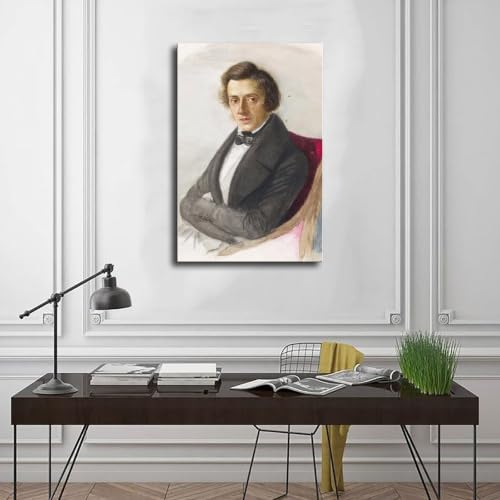 Poster Frederic Chopin impression sur toile premium de 45,7 cm