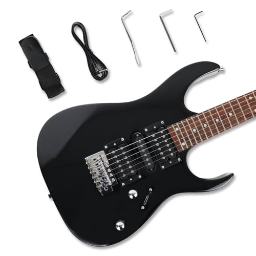 Electric guitar full size 24F single tremolo HSH pickups maple neck phoenix body 25.5inch scale...