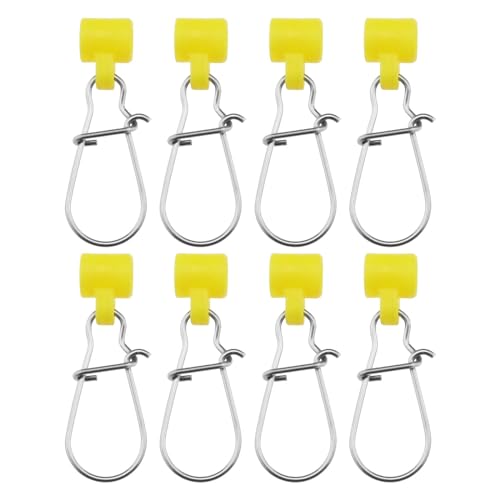 Create idea 50Pcs Fishing Line Sinker Slide with Duo Lock Fishing Clips Sinker Slider with Hooked Snap Sinker Fishing Line Connector for Fishing Tackle