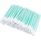 200 Stück Schaum Reinigung Stäbchen Reinigungsstäbchen Schaum Reinigung Stäbchen Schwamm Stäbchen für Tintenstrahldrucker, Druckkopf, Kamera, Optische Linse, Optische Ausrüstung (Lange Runde Spitze)