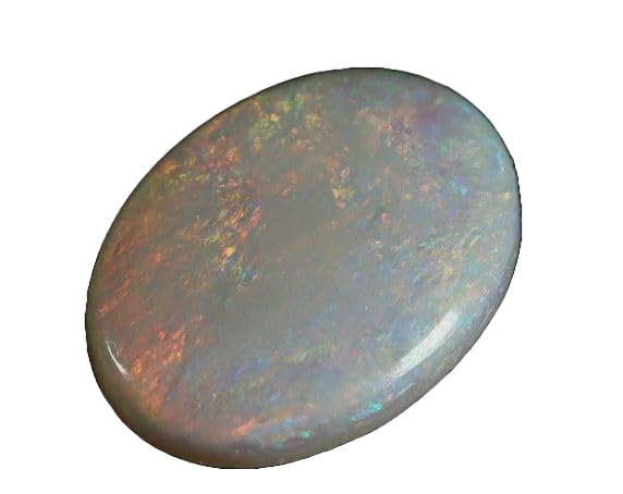 Opale australienne multi fire cabochon ovale 8,5 x 6,5 mm de qualité AAA