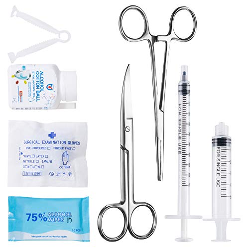 REDDOUDOU Deluxe Whelping Kit, Delivery of Kitten and Puppy Whelping Kit with Feeding Nipple Stethoscope Aspirator Puppy ID Bands etc Complete Full Kit - Thumbnail 4