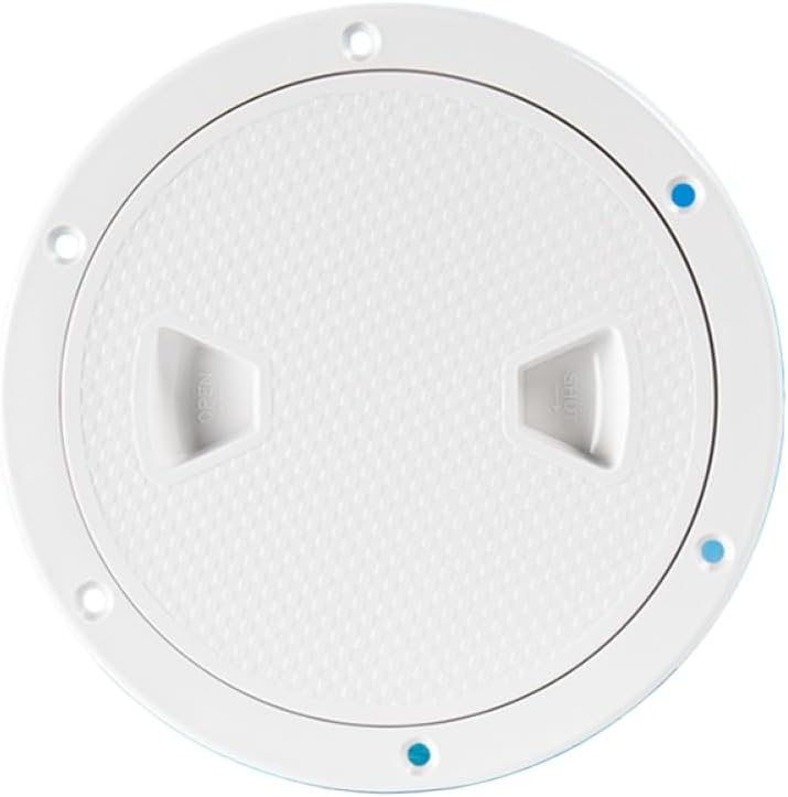 6 Inch Marine Boat Access Hatch Cover Twist Screw Out Deck Plate ABS Round Inspection Hatch Compatible with Boats