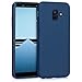 Produktbild kwmobile Hülle kompatibel mit Samsung Galaxy A6 (2018) Hülle - weiches TPU Silikon Case - Cover geeignet für kabelloses Laden - Marineblau