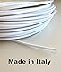 IPEA Wäscheleine 3,5 mm aus Stahl - 20 Meter - Made in Italy - Kunststoffbeschichteter Wäscheleine für den Außenbereich, Kleidung, Tüchern, Farbe Weiß – Dicke 3,5 mm