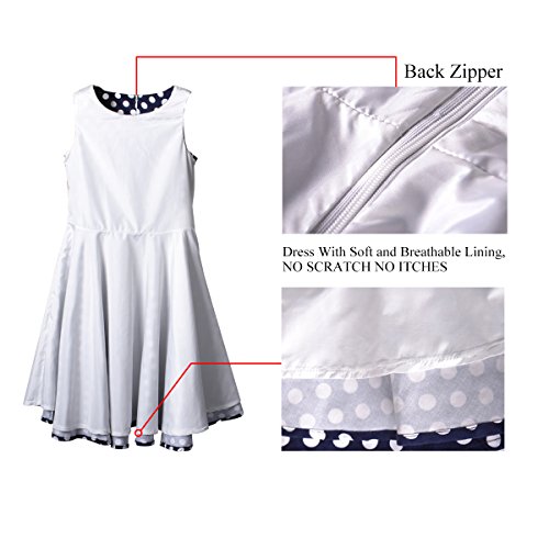 Girls 50s Vintage Swing Rockabilly Retro Sleeveless Party Dress for Occasion