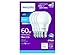 Philips 461137 8W=60W LED Daylight A19 Bulb 4Pk