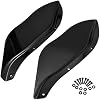 PBYMT Fairing Air Deflectors, Side Wings Windshield Side Cover Shield Compatible for Harley Davidson Street Glide Electra Glide Tri Glide 1996-2013, Black
