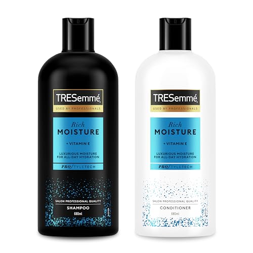TRESemmé Rich Moisture luxurious moisture 1xShampoo for dry, damaged hair 680 ml & TRESemmé Rich Moisture luxurious moisture for all-day hydration 1xConditioner for dry, damaged hair 680 ml 2 piece