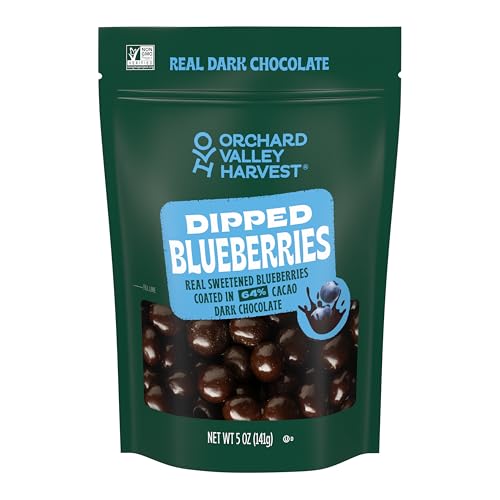 Dark Chocolate Dipped Blueberries 5 oz (Pack of 1),...