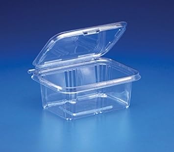 Inline Plastics 32 oz. Clear Hinged Deli Container w/Tamper Resistant Strip 100% BPA Free Pack 200