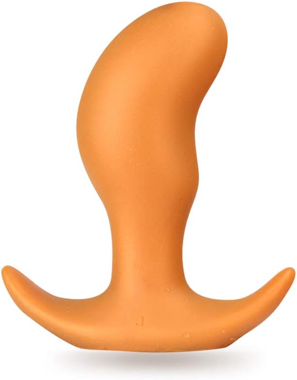 Super Soft Anal Plug, Sex Factory Flexible Liquid Silicone Butt Plug Prostate Massage G-spot Dildo Anal Trainer Kit for Beginner Advanced Players (L)