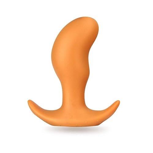 Super Soft Anal Plug, Sex Factory Flexible Liquid Silicone Butt Plug Prostate Massage G-spot Dildo Anal Trainer Kit for Beginner Advanced Players (L) - L