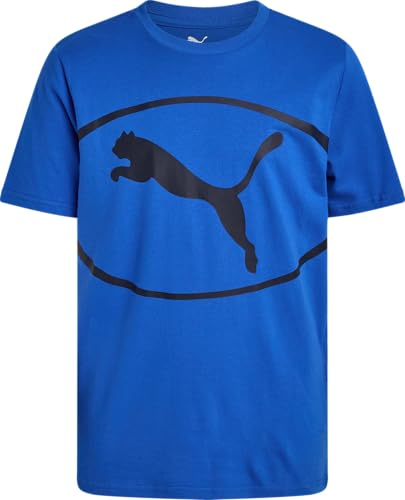 Image of PUMA Boys T-Shirts Athletic Crewneck Short Sleeve Tees (Sizes S-XL) | Soft Breathable Cotton Blend, Comfortable Casual Fit, Great for School, Play & Everyday Wear
