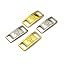 2PCS '82 Hard-Carved Golden+2PCS '82 Hard-Carved Silver
