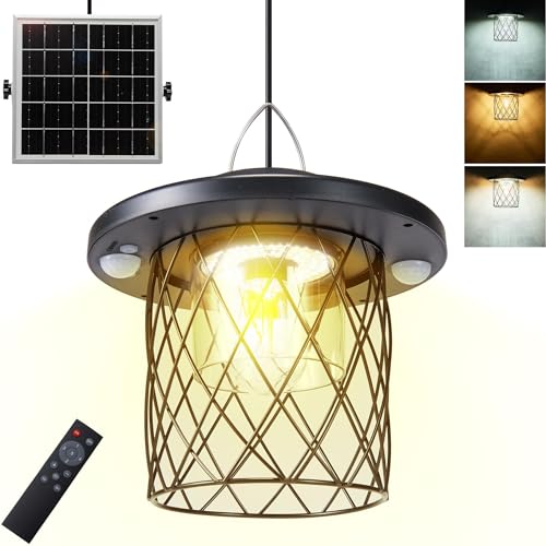 HULPPRE Solar Light Indoor&Outdoor,Shed Lighp Daytime or Night,Classic Metal with E27 Bulb,Cool or...