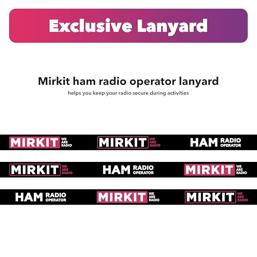 Lanyard Mirkit HAM Radio Operator Neck Strap BAOFENG Accessories and Radio Equipment Quick Release for Two Way Radios, Ham Radio Gifts
