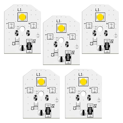 5PCS WR55X11132 Refrigerator LED Light for GE Refrigerator LED Light WR55X25754 WR55X30602 EAP12172918 4590213 AP6261806 PS12172918 WR55X48388 No-Include Plastic Cover Waterproof 5PCS IN One