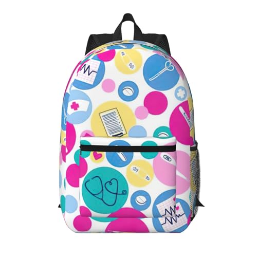 Sac à dos de voyage motif infirmière idée cadeau utile taille unique