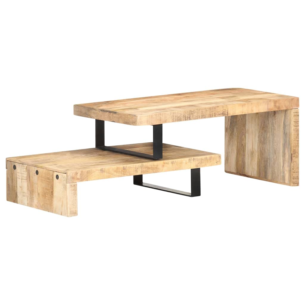 Table de salon rustique en manguier pour un interieur chaleureux et cosy