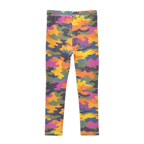 Colorful Camouflage Girls Leggings Soft Stretch Workout Yoga Dance Pants for Kids Casual Tights2