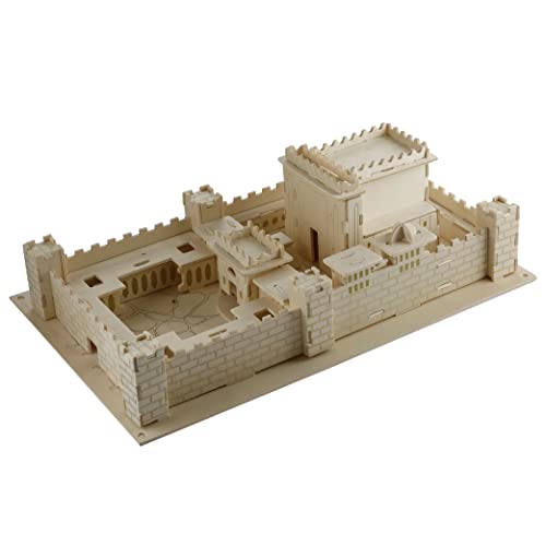 MASORET Wooden 3D Jerusalem Temple Model KIT Jewish Israeli Beit Hamikdash Replica Puzzle, Teens to Adults, 15 * 9 * 5 Inch The Temple…