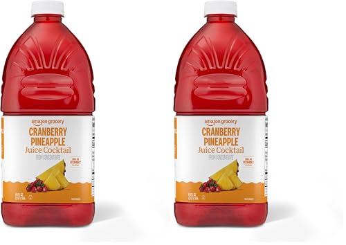 Image of Amazon Grocery, Cranberry Pineapple Juice Cocktail, 64 Fl Oz (Pack of 2)