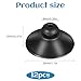 12 Pieces Fish Tank Suction Cup Clips 28mm Dia Soft Plastic Small Rubber Suction Cup Black Aquarium Camp Clip Tank Attachments for Tank Pump Aeration Setup Overhead Line Tube Organization Decoration