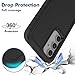 for Samsung Galaxy S23 FE Case: Dual Layer Protective Heavy Duty Cell Phone Cover Shockproof Rugged with Screen Protector - Military Protection Bumper Tough - Samsung Galaxy S23 FE 5G 2023, Black