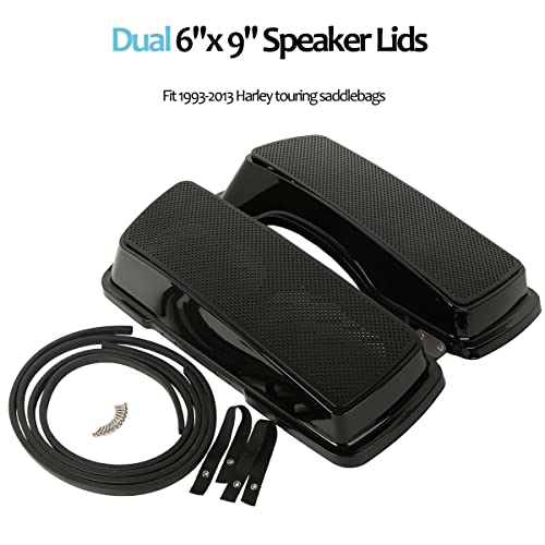 Tapa Doble de Altavoces 6x9 para Alforjas Harley Touring Road King Street Glide 1993-2013 miniatura 2