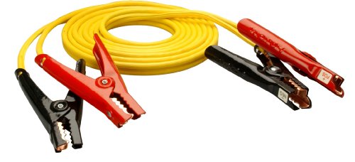 Road Power Coleman Cable 08465 12-Feet Medium-Duty Booster Cables with Polar Glow Clamps, 8-Gauge