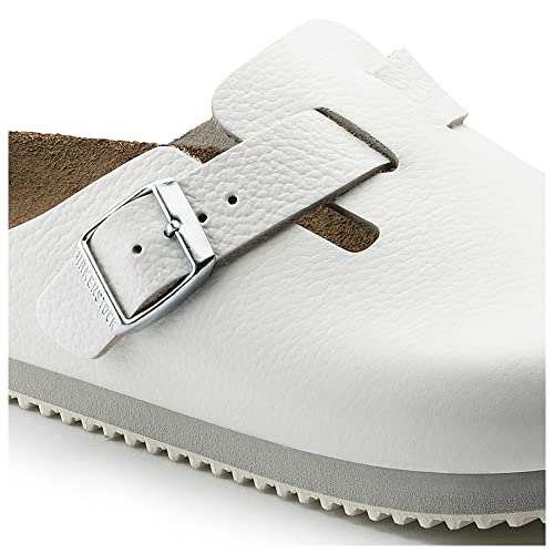 Birkenstock Boston, Unisex Adults' Clogs, White (White),9.5 Uk #TOP5