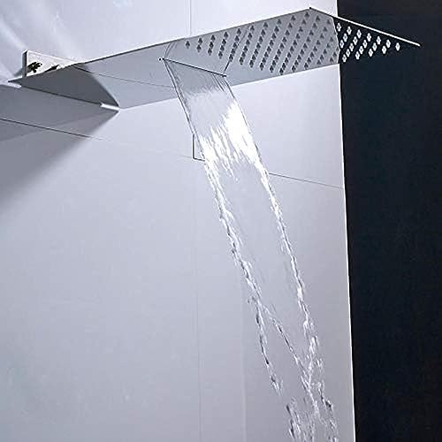 Colonne de douche affichage digital avec mitigeur cascade chrome - 3