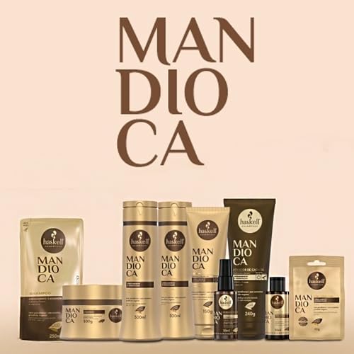 Kit Haskell Mandioca Shampoo Condicionador e Máscara 500ml