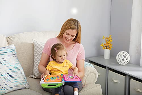 VTech Baby Mein 100-Wörter-Buch – Interaktives Bilderbuch zum Lernen erster Wörter mit 12 bilingualen Seiten in Deutsch-Englisch – Für Kinder von 2-5 Jahren