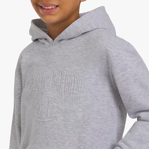 Image of Champion boys Graphic Hoodie Pullover Sweatshirt for Kids With Stylish Embellishments