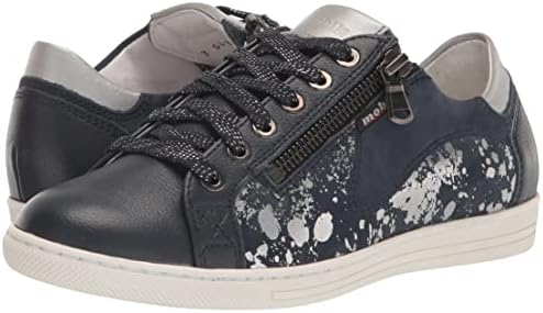 Mephisto Women's Hawai Shiny Sneaker, Navy Embossed, 6 | Image 6