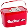 fischer Duopower 8 x 40, Universal Dowels, Powerful 2-Component Dowels, Plastic Dowels for Attaching to Concrete, Plasterboard and Much More, No Screws, in Reusable Bucket, 1,200 Pieces