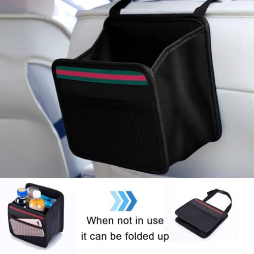 Image of SHIBUI Car Backseat Organizer & Trash Bag - Waterproof, Anti-Slip, Multi-Compartment Storage for Toys, Tools, Snacks - Hanging Back Seat Utility Bag for Car, SUV, Truck.