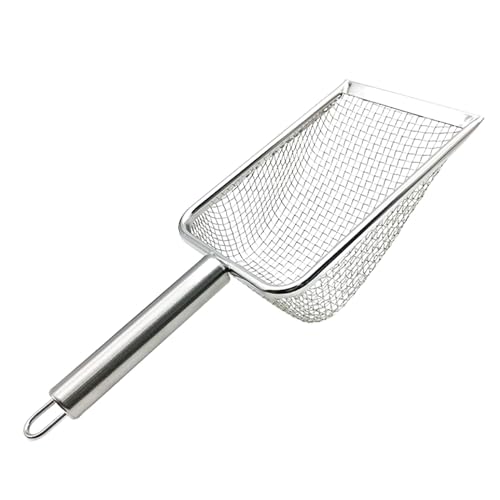 Metal Litter Sifter for Cats with Handle, 4.3mmx4.3mm
