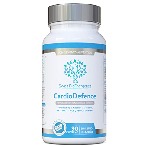 CardioDefence - equilibrio preciso de CoQ10, D-Ribosa, acetil L-carnitina, vitaminas B y MCT para la...
