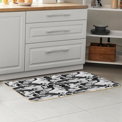 Tapis de cuisine absorbant lavable et antidérapant lot de 2