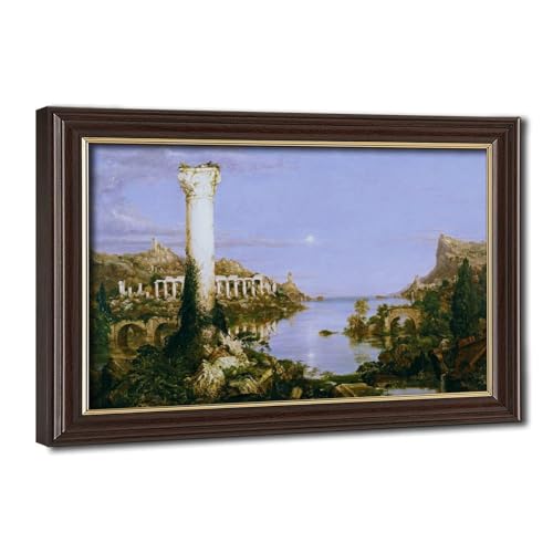 Impression sur toile The Course of Empire Desolation de Thomas Cole 20x30cm