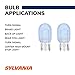 SYLVANIA - 7440 SilverStar Mini Bulb - Brighter and Whiter Light, Ideal for Daytime Running Lights (DRL) and Back-Up/Reverse Lights (Contains 2 Bulbs)